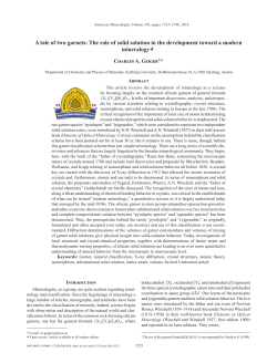 Open Access - Mineralogical Society of America