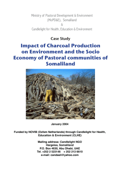 Impact of Charcoal Production on Environment and the Socio