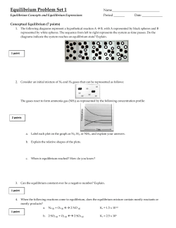 Equilibrium Problem Set 1