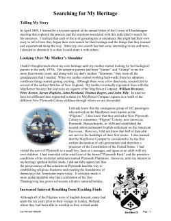 Searching for My Heritage - Order of the Crown of Charlemagne