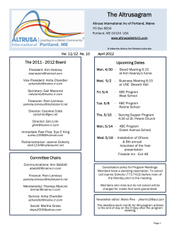 April 2012 - Altrusa Portland Gives Books