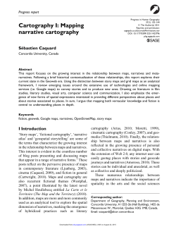 Cartography I: Mapping narrative cartography