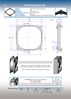 4 Fan sleeves type LM