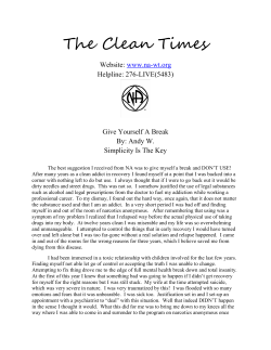 The Clean Times 4 - West Tennessee Area of Narcotics