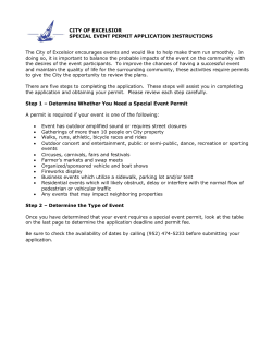 The City of Excelsior encourages events and would like to help