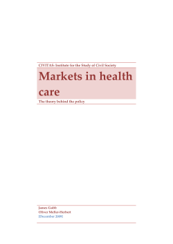 Markets in health care