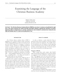 this PDF file - Christian Business Academy Review