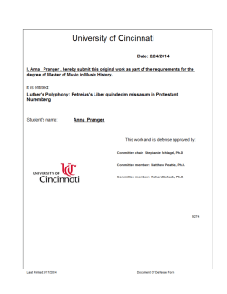 Luther`s Polyphony: Petreius`s Liber quindecim missarum in
