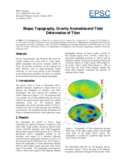 Shape, Topography, Gravity Anomalies and Tidal Deformation of Titan