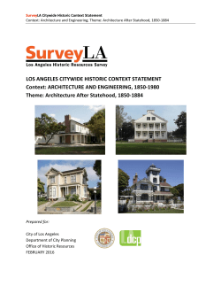 Architecture After Statehood, 1850-1884