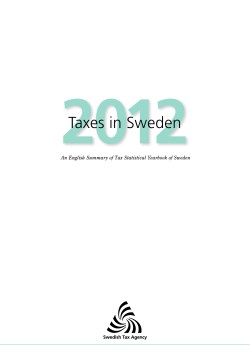 Taxes in Sweden - Skatteverket.se