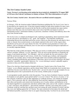 The 21st Century Scarlet Letter - Oklahoma Reform Sex Offender Laws