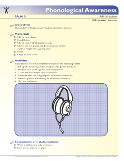 Phonological Awareness