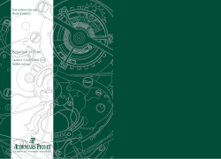 Instructions for use Mode d`emploi EQUATION