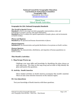 Third Year Third Month Activities