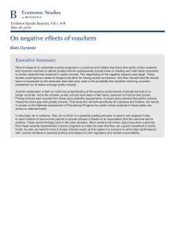 On negative effects of vouchers