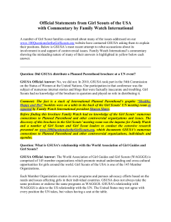 Official Statements from Girl Scouts of the USA with Commentary by
