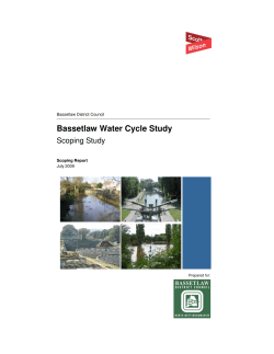 Bassetlaw Water Cycle Study - Bassetlaw District Council