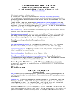 inland waterways research guide