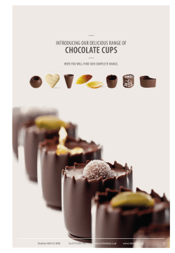 11. Chocolate Cups