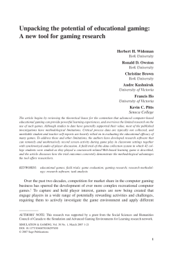 Unpacking the potential of educational gaming: A