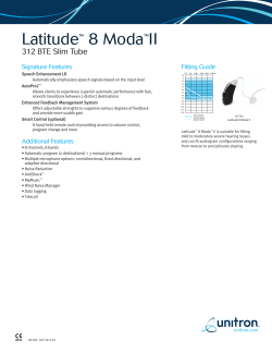 Latitude 8 Moda II Spec Sheet