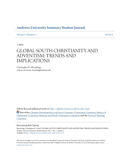 global south christianity and adventism: trends and implications