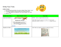 Smiley Face Tricks Guidelines