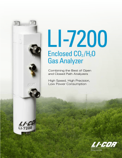 Enclosed CO2 /H2O Gas Analyzer
