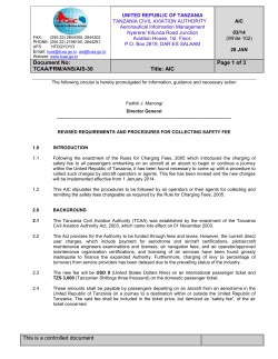 03 - Tanzania Civil Aviation Authority