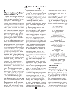 I Choeur des Soldats/Soldiers` Chor der Pilger