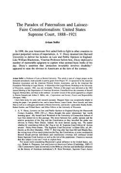 The Paradox of Paternalism and Laissez- Faire