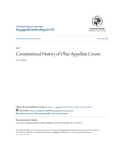 Constitutional History of Ohio Appellate Courts