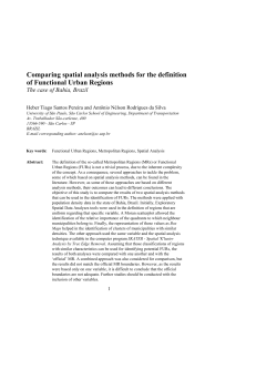 Comparing spatial analysis methods for the definition of Functional
