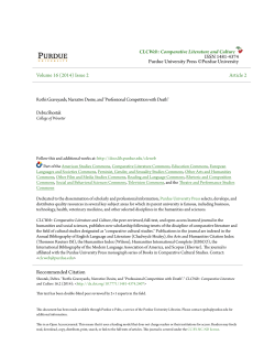 Roth`s Graveyards, Narrative Desire, and - Purdue e-Pubs