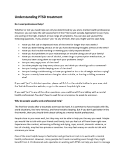 Understanding PTSD treatment