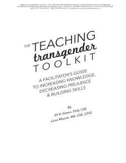 transgender - The Teaching Transgender Toolkit