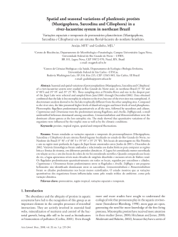 Spatial and seasonal variations of planktonic protists