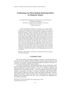 Synthesizing Non Photo-Realistic Rendering