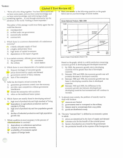 Review #2 game: Global I Test