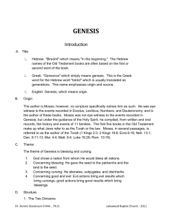 genesis - Lakewood Baptist Church