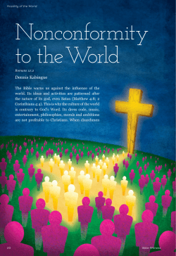 Nonconformity to the World