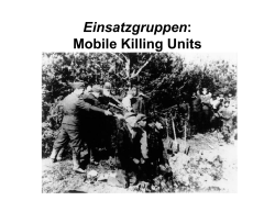 Einsatzgruppen: Mobile Killing Units