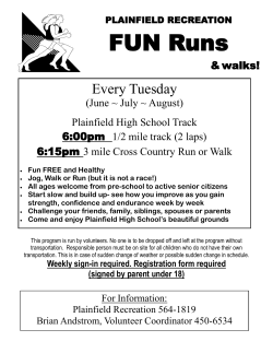 FUN Runs - Town of Plainfield CT