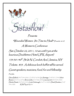 Presents &ldquo;Wounded Women: It`s Time to Heal!&rdquo; (Proverbs 18:14) A