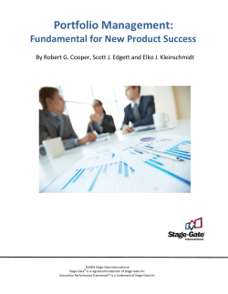 Portfolio Management - Stage