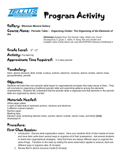 Program Activity - Tellus Science Museum