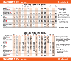 ORANGE COUNTY LINE &bull; 600 SERIES Oceanside to LA
