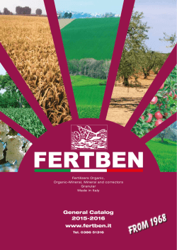 the product catalog FERTBEN