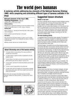 The world goes bananas